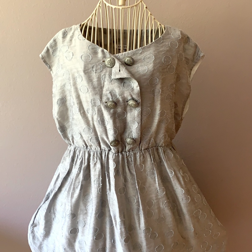 Polka dot Double breast dress Silk